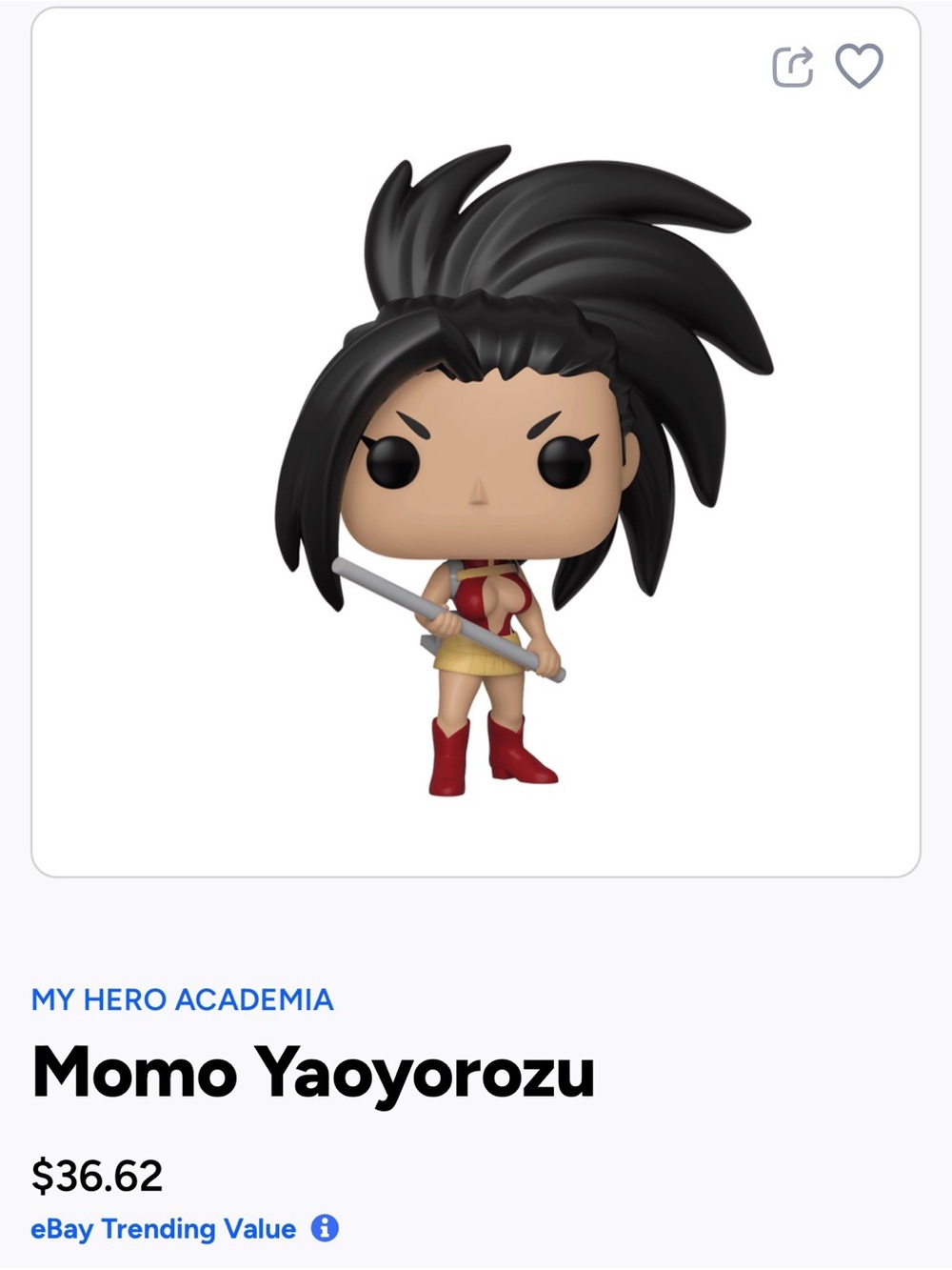 Funko Momo Yaoyorozu Pop! Figure - 605